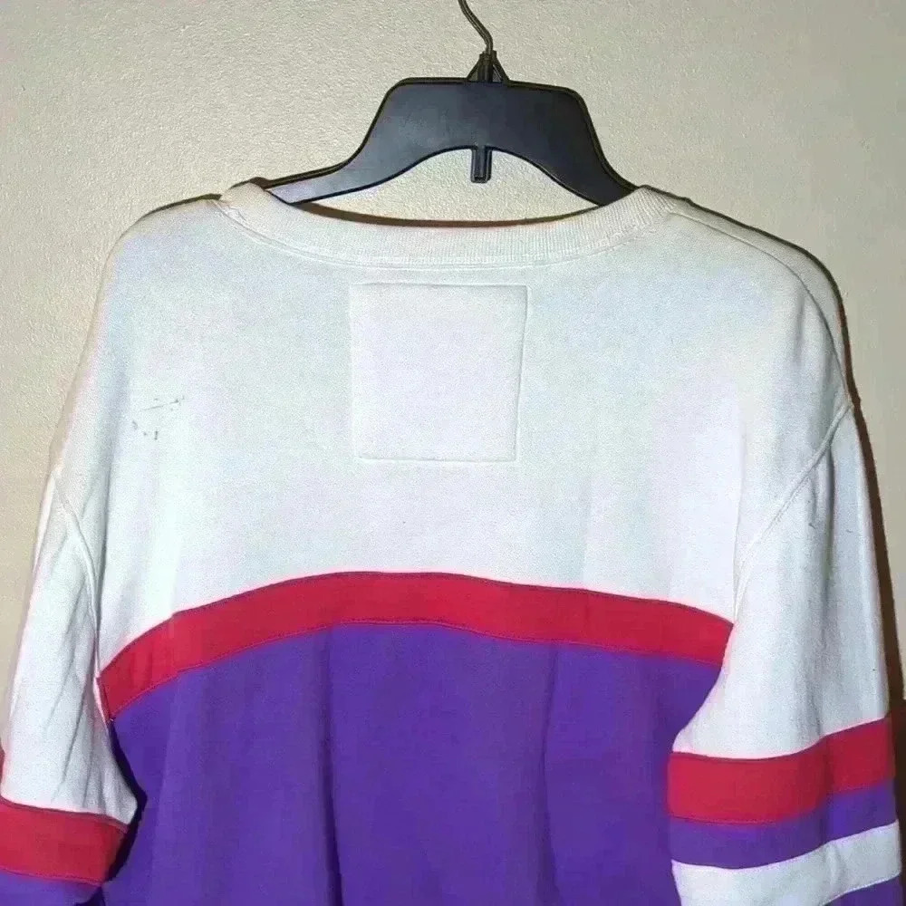Vintage Toronto Raptors sweatshirt made by Mitchell and Ness. Size large, purple - Picture 7 of 8